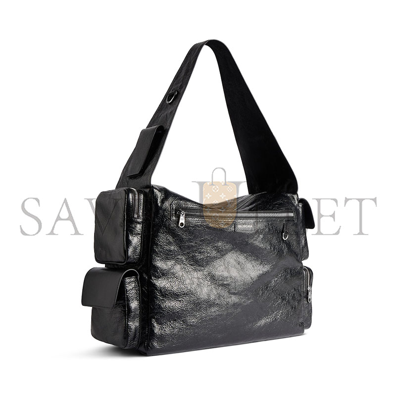 ba*len*cia*ga S*perbusy sling bag large in black 702168210c81000 (42*29*19cm)